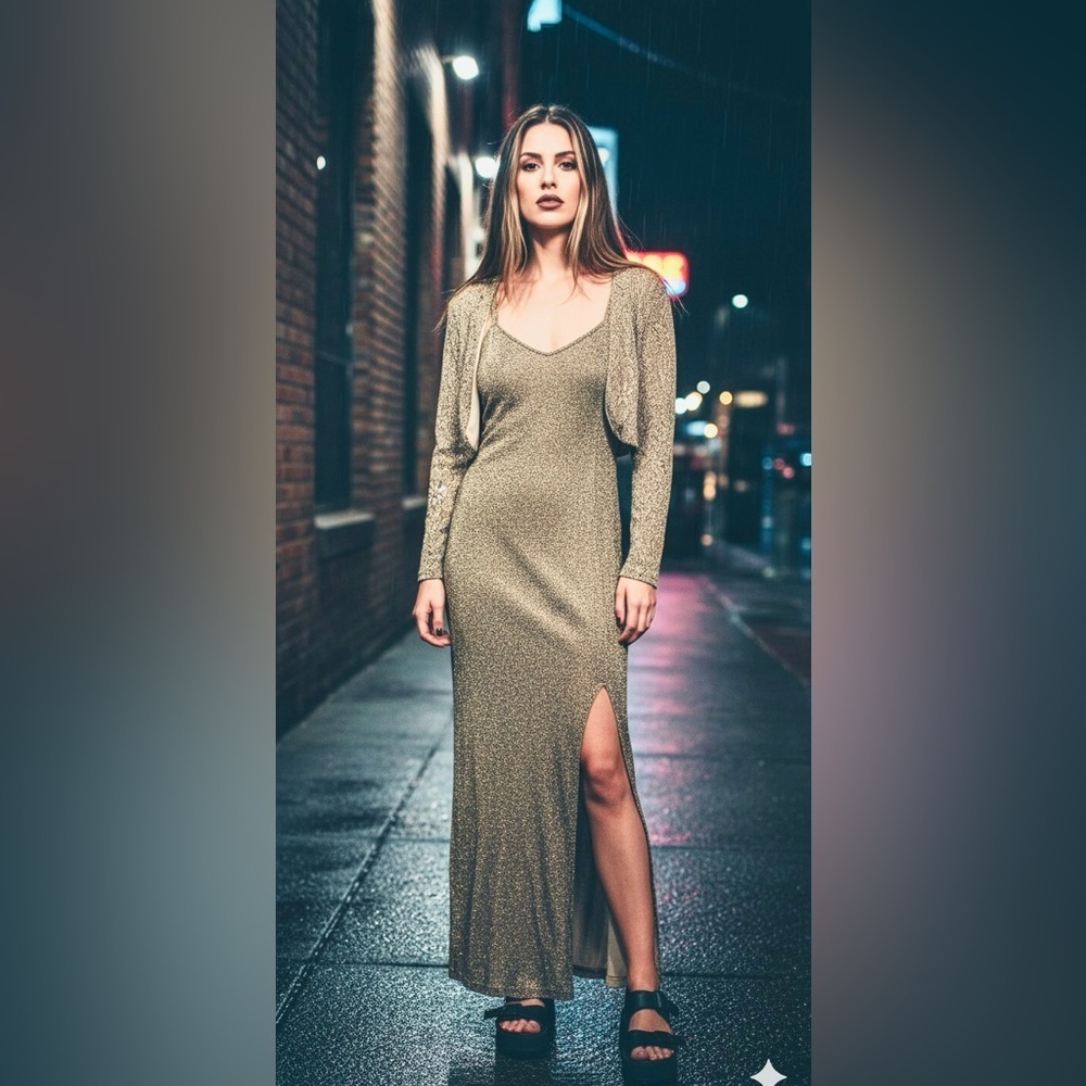 Onyx Nite 90s dress with bolero